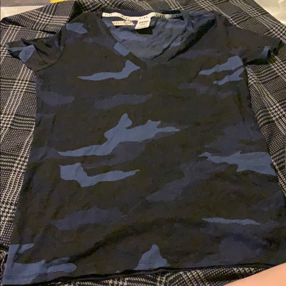 PINK Camo shirt brand new TAG SIZE S